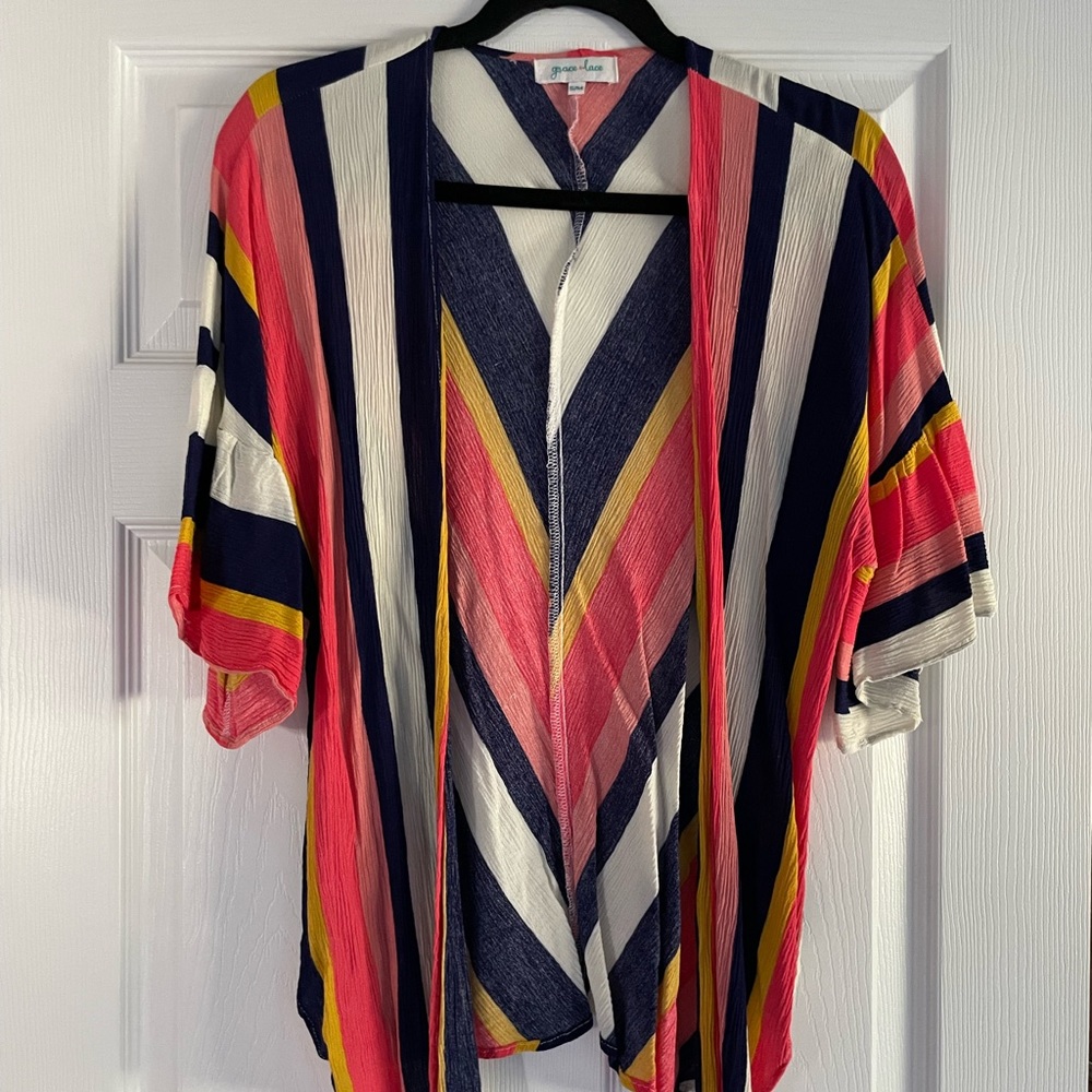 Short strip Kimono